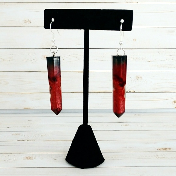 🆕 Handmade Vampire Crystal Resin 3 Pendant Set - Picture 3 of 5